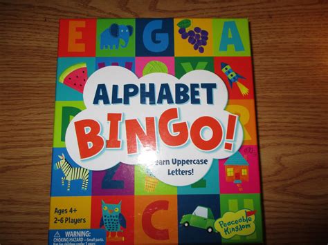Missy's Product Reviews : Alphabet Bingo.